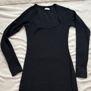 Womens hollister long sleeve black dress